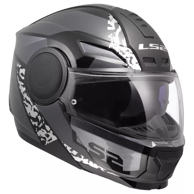 Výklopná moto prilba LS2 FF902 Scope II Oxyd Black Titanium