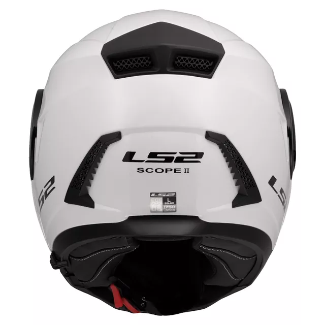 Výklopná moto prilba LS2 FF902 Scope II Solid Gloss White
