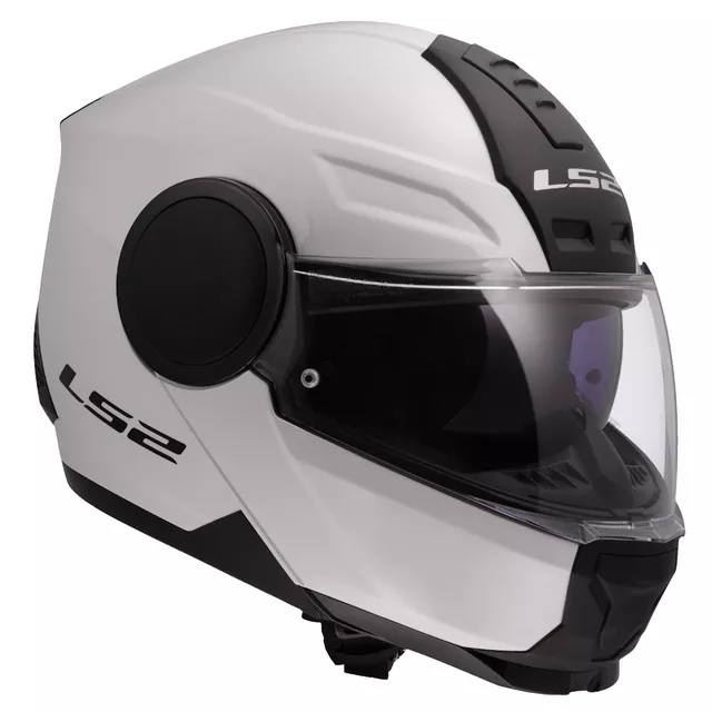 Výklopná moto prilba LS2 FF902 Scope II Solid Gloss White