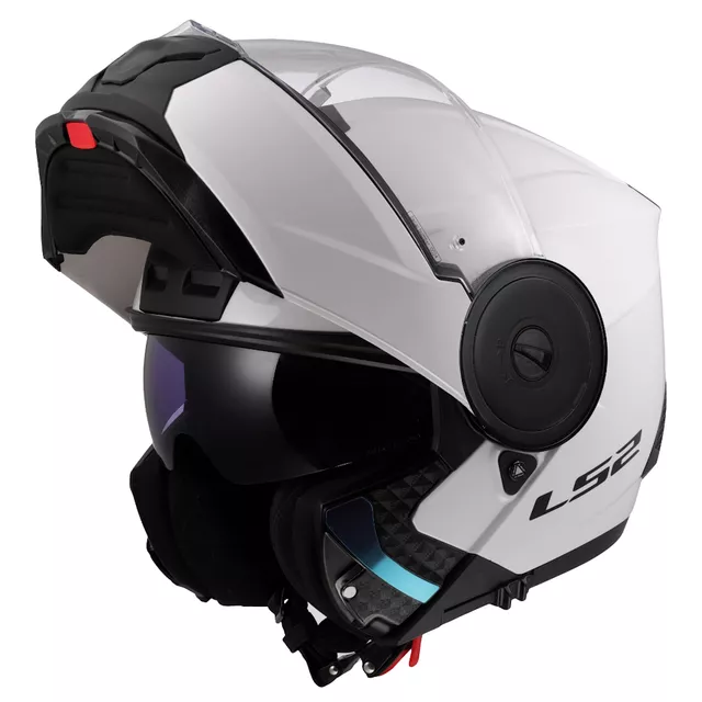 Výklopná moto prilba LS2 FF902 Scope II Solid Gloss White