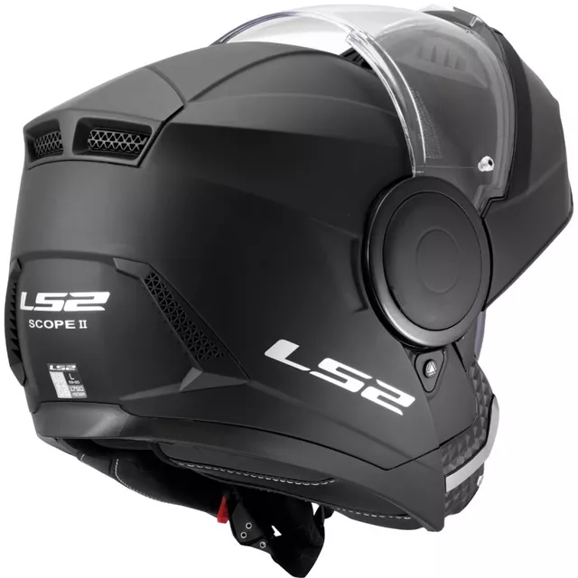 Výklopná moto prilba LS2 FF902 Scope II Solid Matt Black