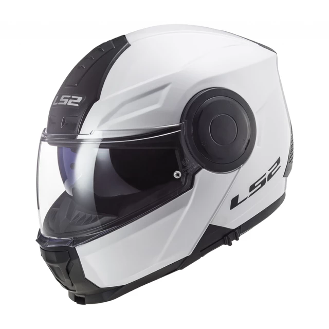 Výklopná moto prilba LS2 FF902 Scope Solid - White - White