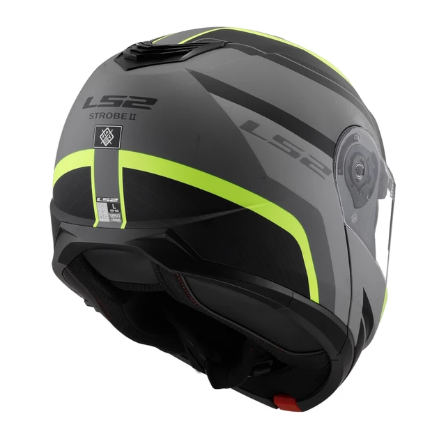 Výklopná prilba LS2 FF908 Strobe II MONZA Matt Black H-V Yellow