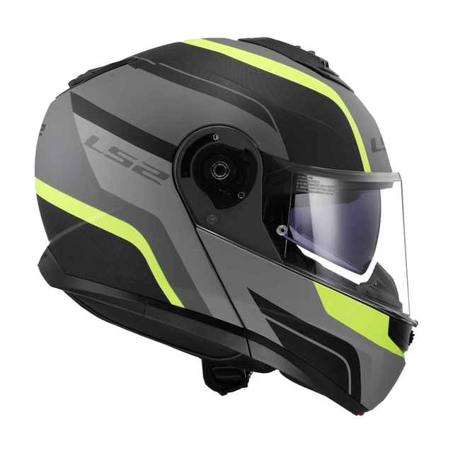 Výklopná prilba LS2 FF908 Strobe II MONZA Matt Black H-V Yellow