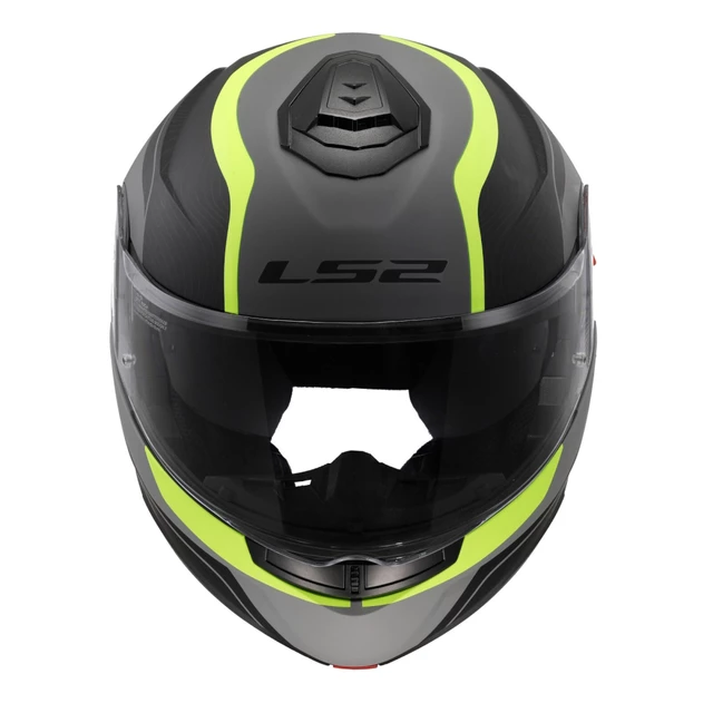 Výklopná prilba LS2 FF908 Strobe II MONZA Matt Black H-V Yellow
