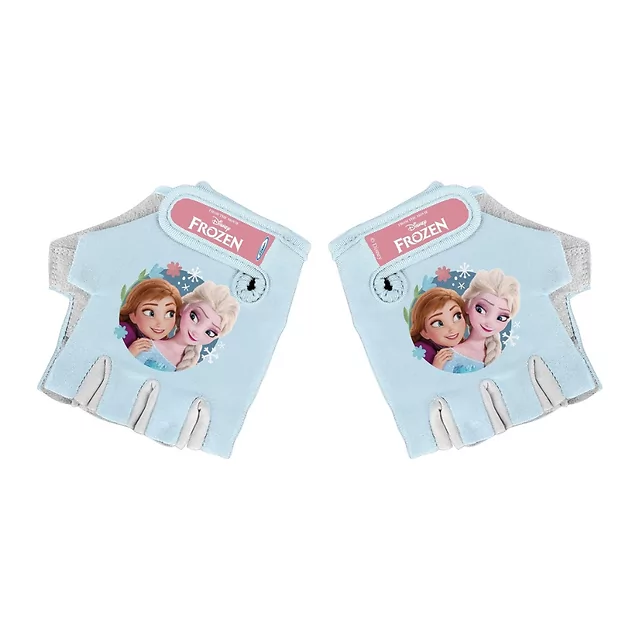 Detské cyklo rukavice Frozen II - svetlo modré