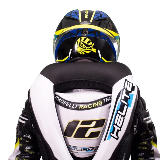 Závodná airbagová vesta Helite e-GP Air - čierno-biela