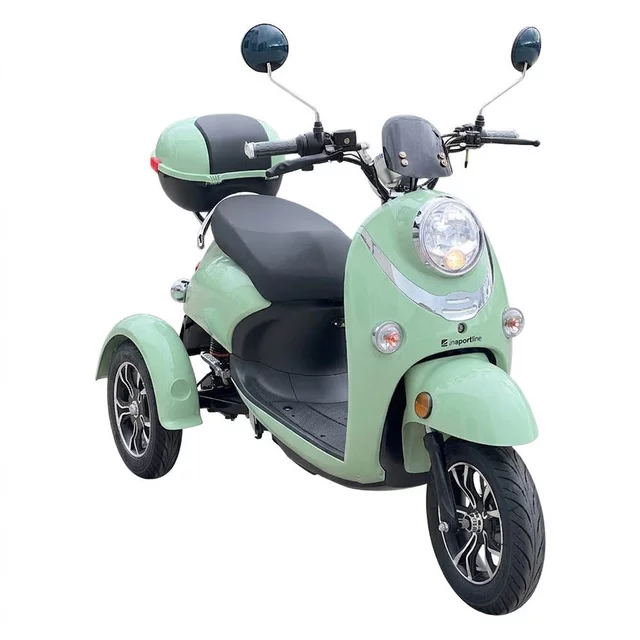 Elektrický trojkolesový vozík inSPORTline Tarra • 25km/h • až 45km dojazd - Pastel Green