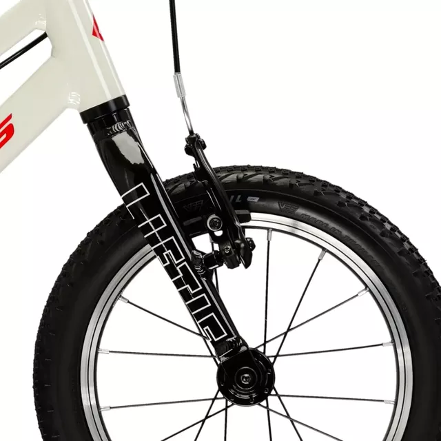 Detský bicykel Kross Liftie 14" - model 2025 - šedá / červená / lesk