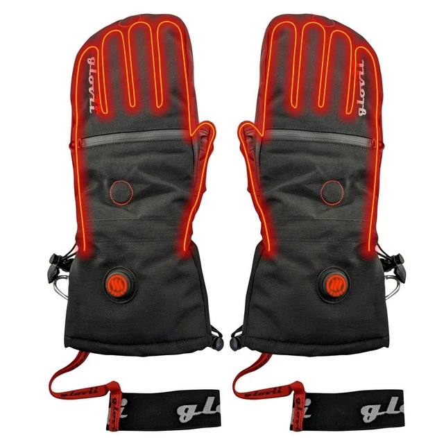Vyhrievané palčiaky 2v1 Glovii GS21 2x2100 mAh - čierna