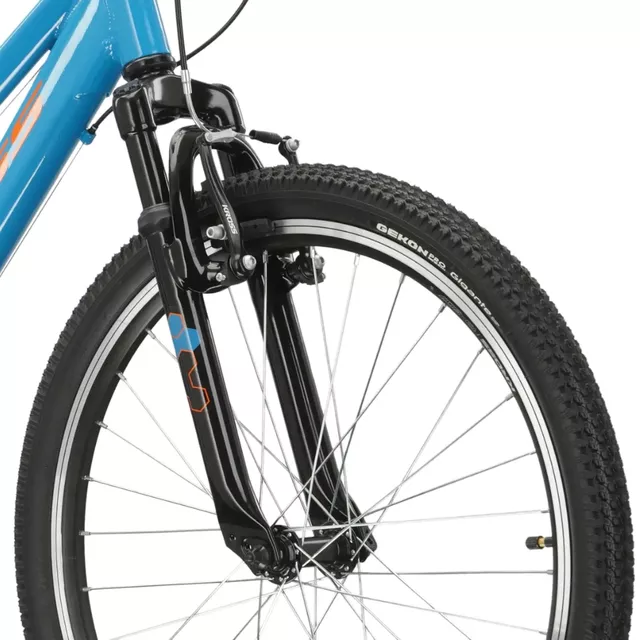 Juniorský bicykel Kross Hexagon JR 1.0 24" Gen 006 - námornícka modrá / žltá / lesk
