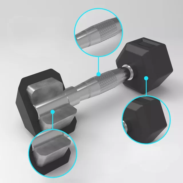 Šesťhranná činka inSPORTline Hexclusive 20 kg