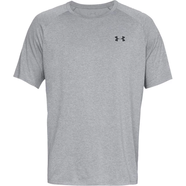 Pánske tričko Under Armour Tech SS Tee 2.0 - Steel Light Heather/Black
