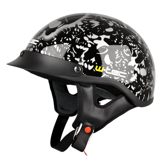 Moto prilba W-TEC V530 - demon - čierna lebka