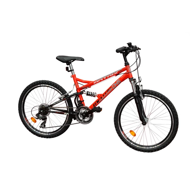 Celoodpružený bicykel DHS 2445 Matrix - čierno-červená