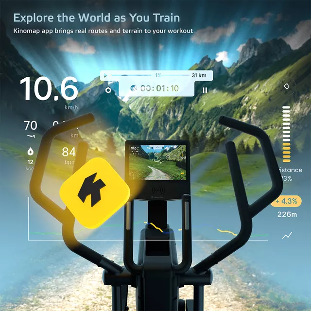 Eliptický trenažér inSPORTline ZenStride 1200