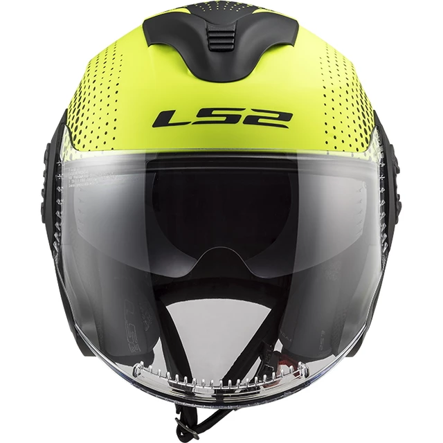 Moto prilba LS2 OF570 Verso - Spin Matt Hi Vis Yellow