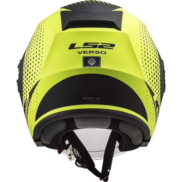 Moto prilba LS2 OF570 Verso - Spin Matt Hi Vis Yellow