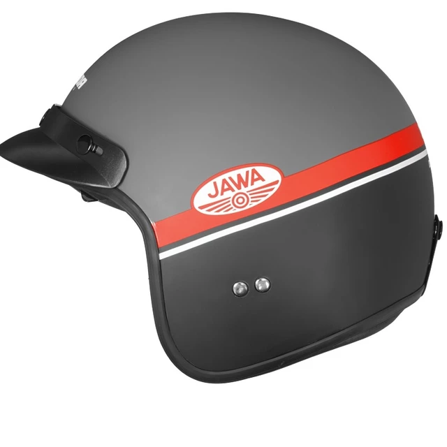 Moto prilba Cassida Oxygen Jawa OHC - červená matná/čierna/biela