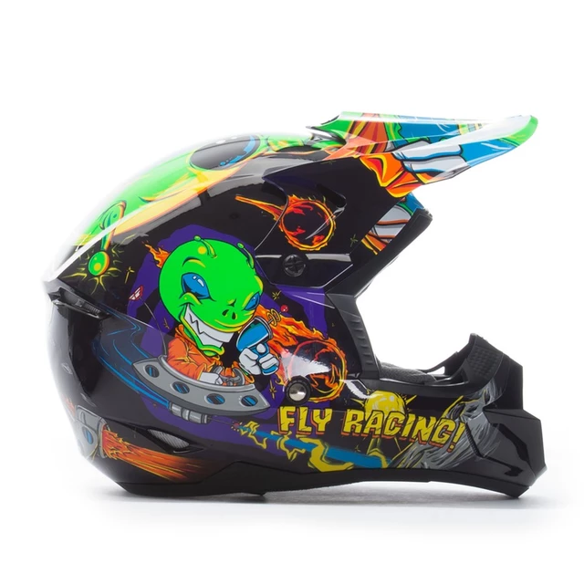 Detská motokrosová prilba Fly Racing Kinetic Youth Invasion - šedá
