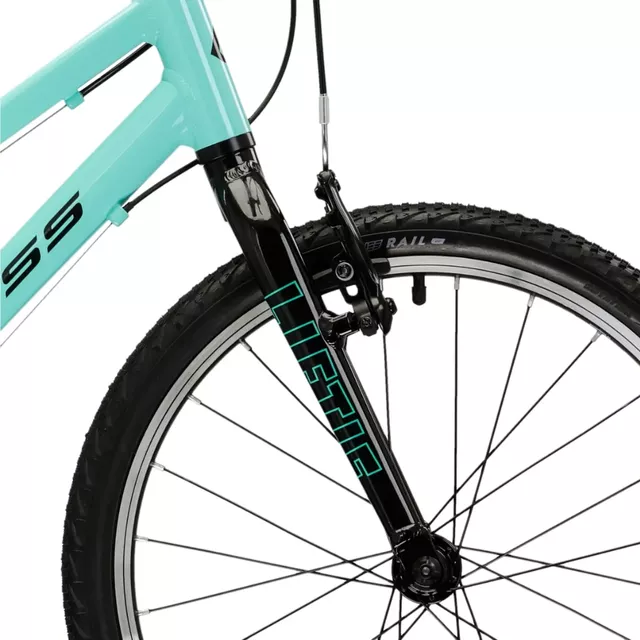 Detský bicykel Kross Liftie 20" - model 2025 - mätová / čierna / lesk