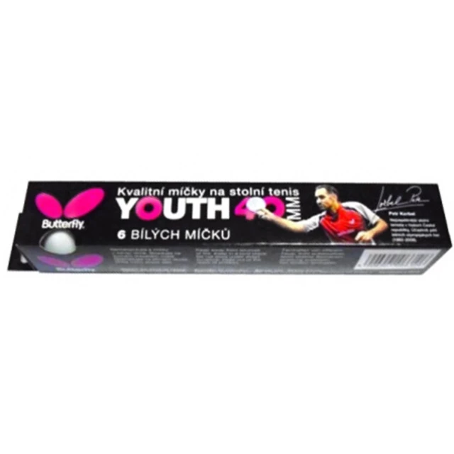 Pingpongové loptičky Butterfly YOUTH 6 ks