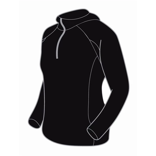 Dámská mikina Trimm FABRI fleece - čierna