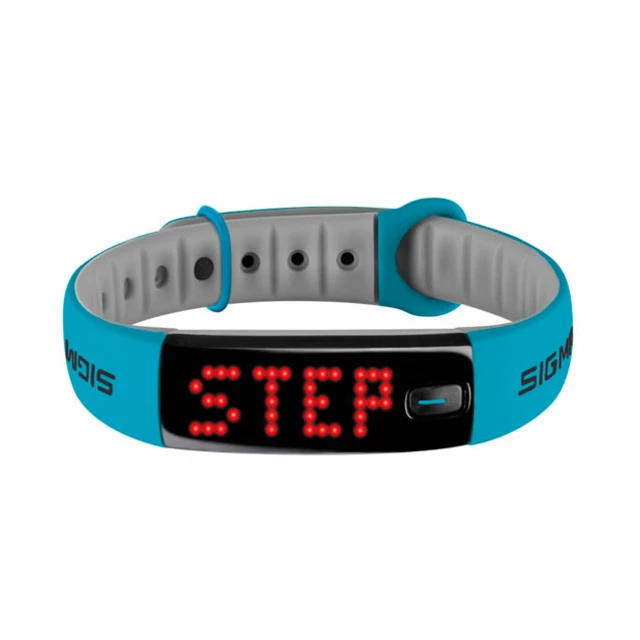 Fitness náramok Sigma Activo - ružovo-šedá - modro-šedá
