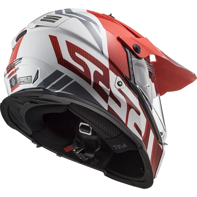 Moto prilba LS2 MX436 Pioneer Evo - Evolve Red White