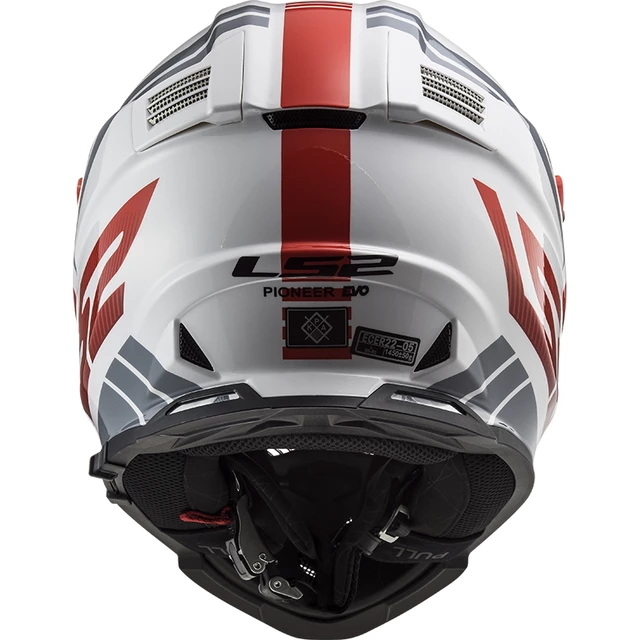 Moto prilba LS2 MX436 Pioneer Evo - Evolve Red White