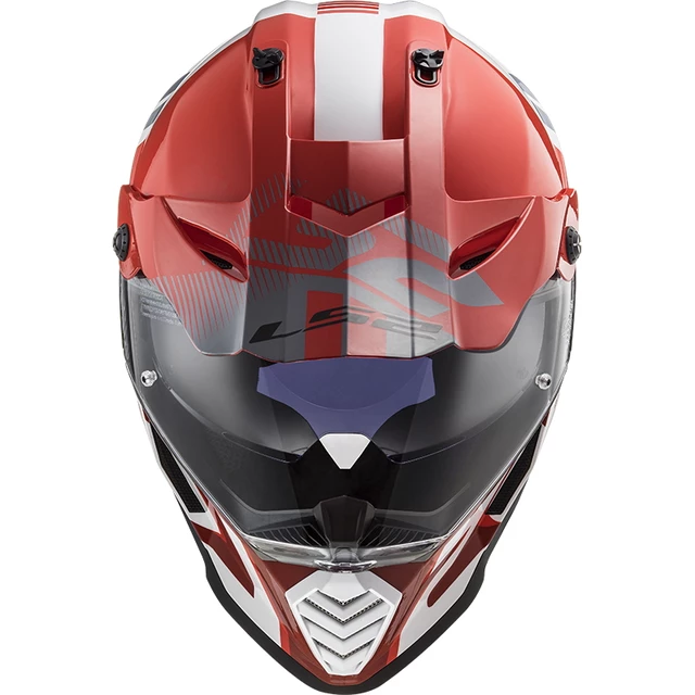 Moto prilba LS2 MX436 Pioneer Evo - Evolve Red White