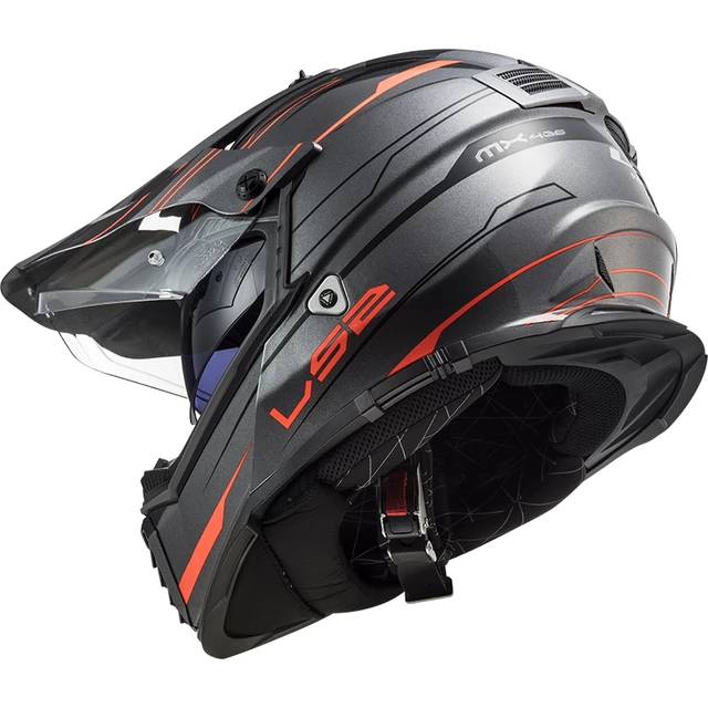 Moto prilba LS2 MX436 Pioneer Evo - Evolve Red White