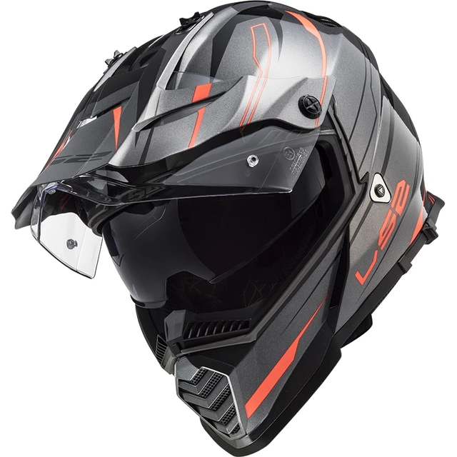 Moto prilba LS2 MX436 Pioneer Evo - Evolve Red White
