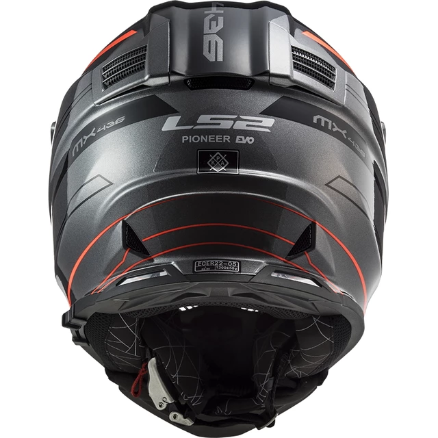 Moto prilba LS2 MX436 Pioneer Evo - Evolve Red White