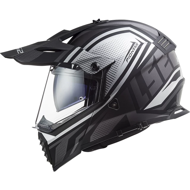 Moto prilba LS2 MX436 Pioneer Evo - Evolve Red White