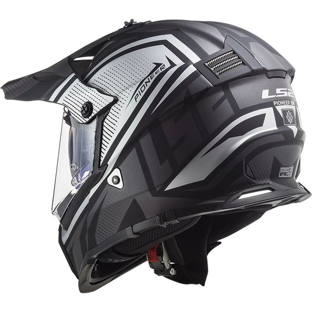 Moto prilba LS2 MX436 Pioneer Evo - Evolve Red White