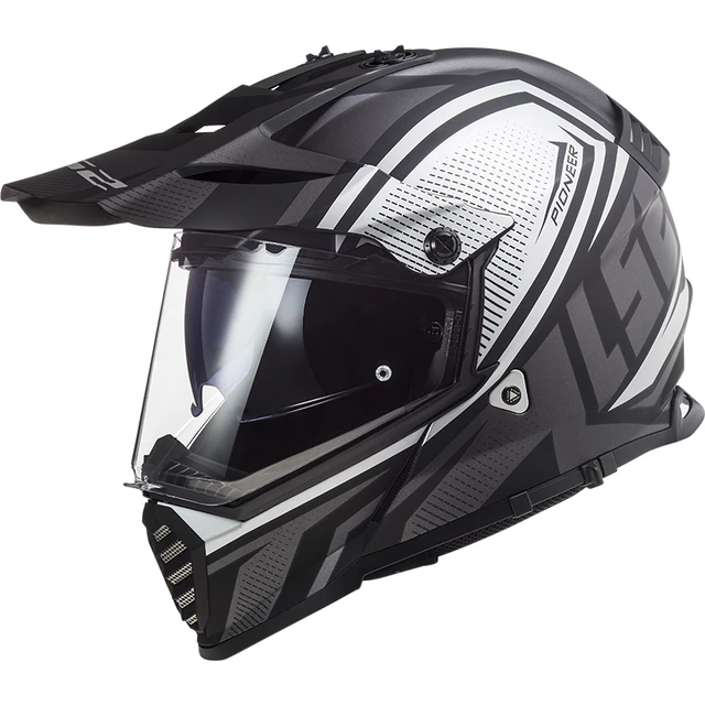 Moto prilba LS2 MX436 Pioneer Evo - Evolve Red White