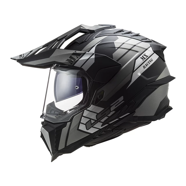 Enduro prilba LS2 MX701 Explorer Atlantis - Glossy Red White Blue