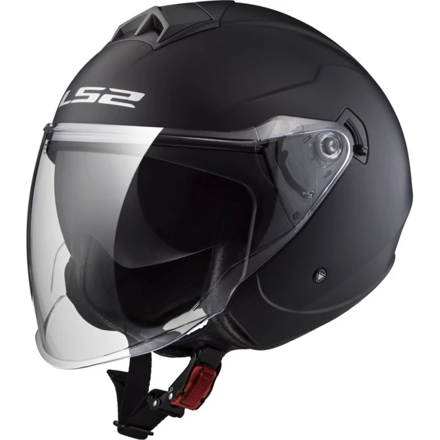 Moto prilba LS2 OF573 Twister II Single Mono - Matt Black - Matt Black