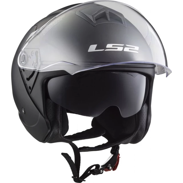 Moto prilba LS2 OF573 Twister II Single Mono - Matt Black