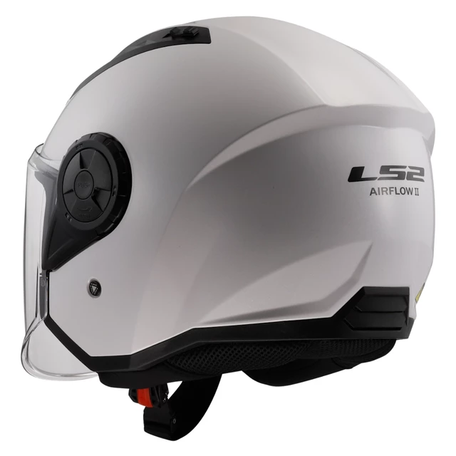 Moto prilba LS2 OF616 Airflow II Solid Gloss White