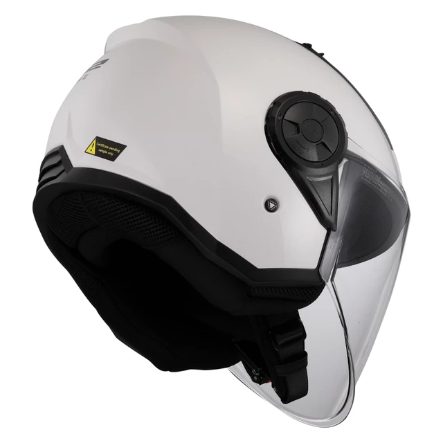 Moto prilba LS2 OF616 Airflow II Solid Gloss White