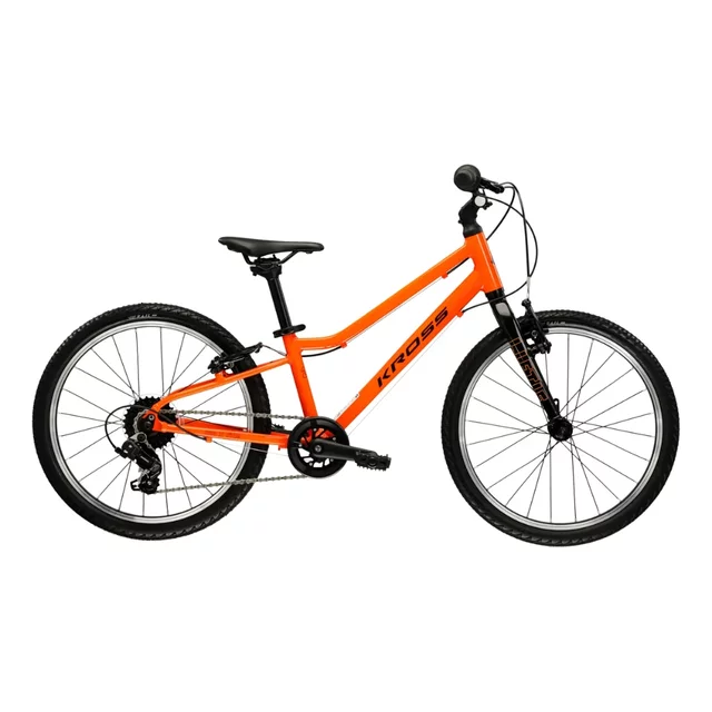 Detský bicykel Kross Liftie 20" - model 2025 - mätová / čierna / lesk - oranžová / čierna / lesk