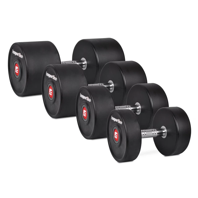 Pogumované činky inSPORTline Profi 2-60 kg