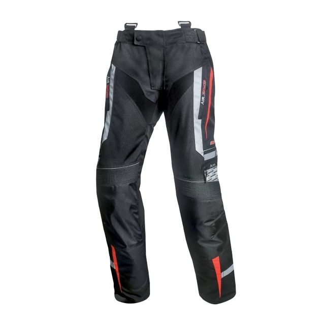 Pánske textilné moto nohavice Spark Mizzen - 2. akosť - červeno-čierna - červeno-čierna