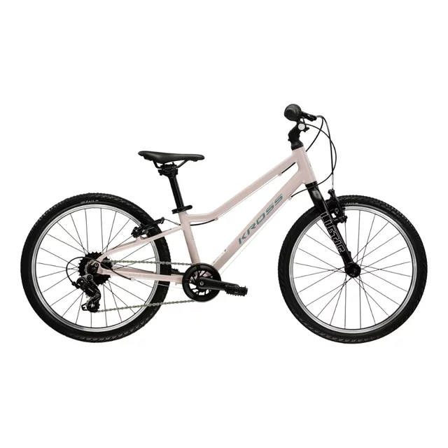 Detský bicykel Kross Liftie 20" - model 2025 - mätová / čierna / lesk - ružová / grafitová / matný