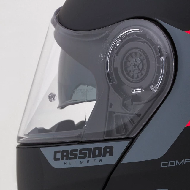 Moto prilba Cassida Compress 2.0 Refraction P/J - čierna matná/šedá/žltá fluo