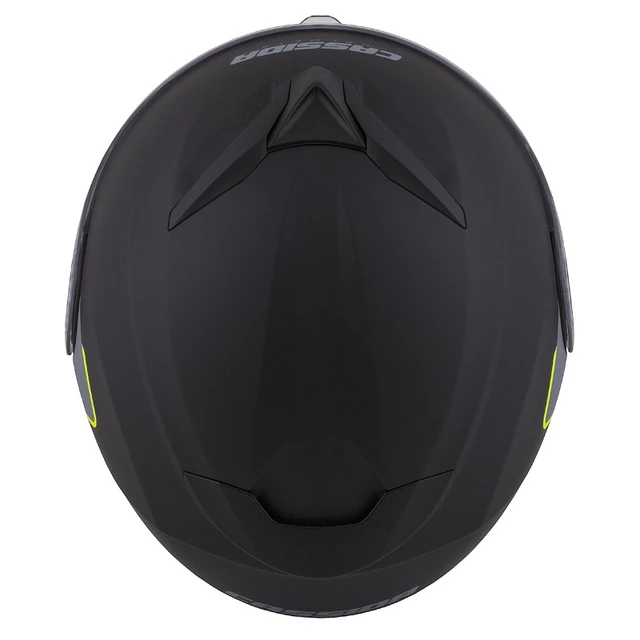 Moto prilba Cassida Compress 2.0 Refraction P/J - čierna matná/šedá/žltá fluo