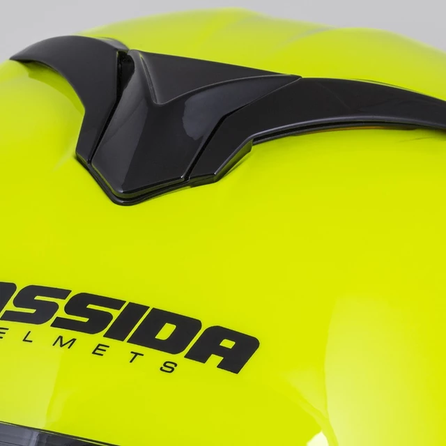 Moto prilba Cassida Compress 2.0 Refraction P/J - čierna matná/šedá/žltá fluo