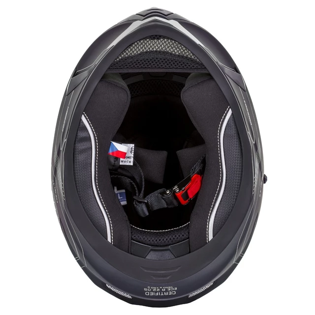 Moto prilba Cassida Integral 3.0 Turbohead - čierna matná/oranžová/modrá